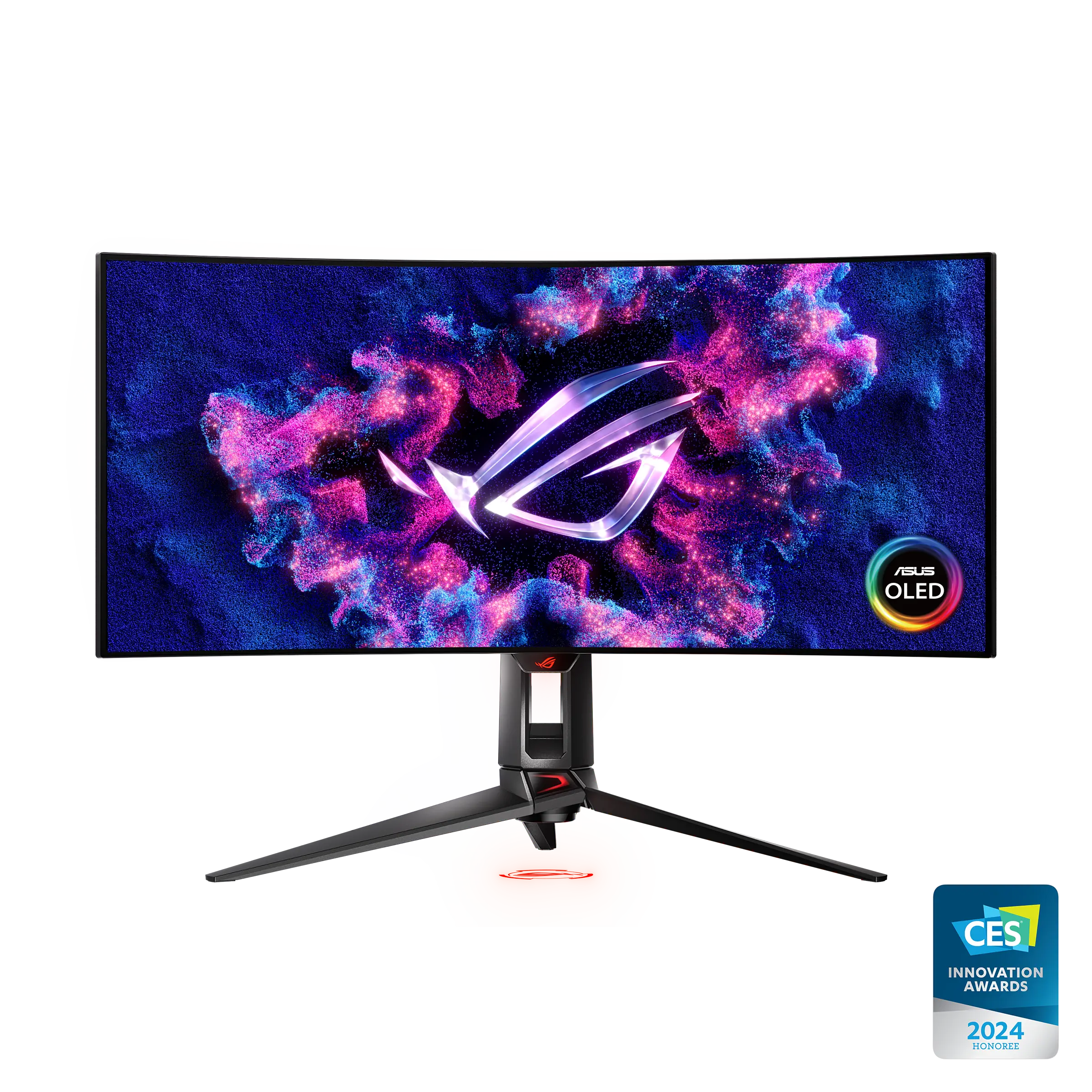 ASUS ROG Swift OLED PG34WCDM 34 吋曲面電競螢幕官方產品圖