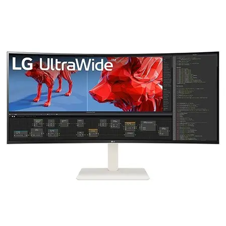 LG 38WR85QC-W 38 吋 Nano IPS 曲面多工作業螢幕官方產品圖
