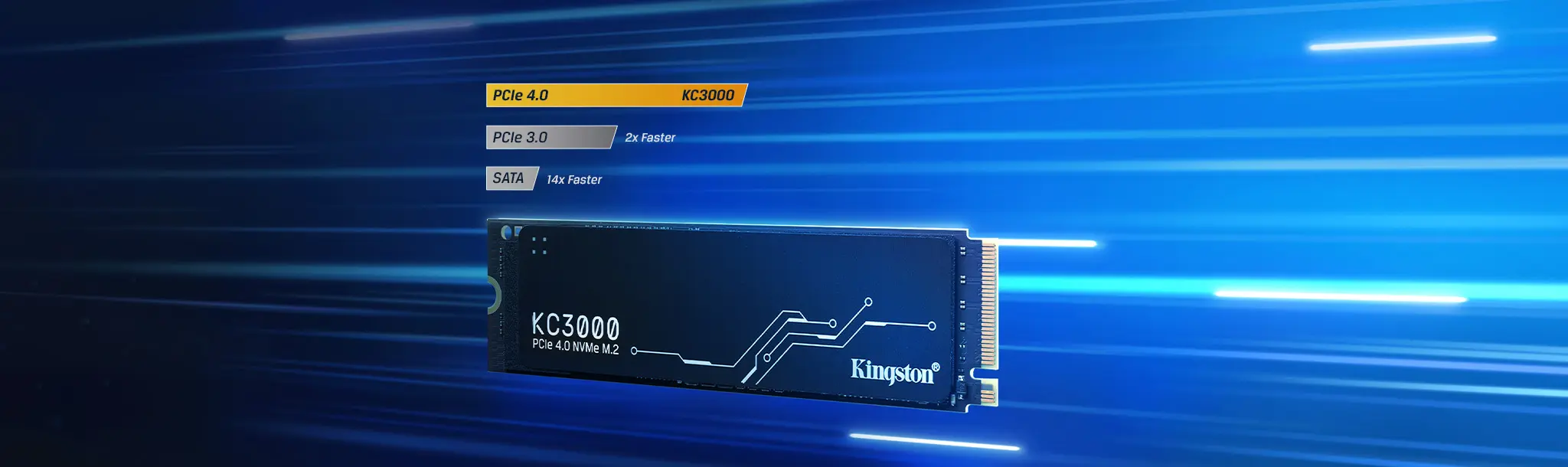 Kingston KC3000 2TB SSD 官方產品圖