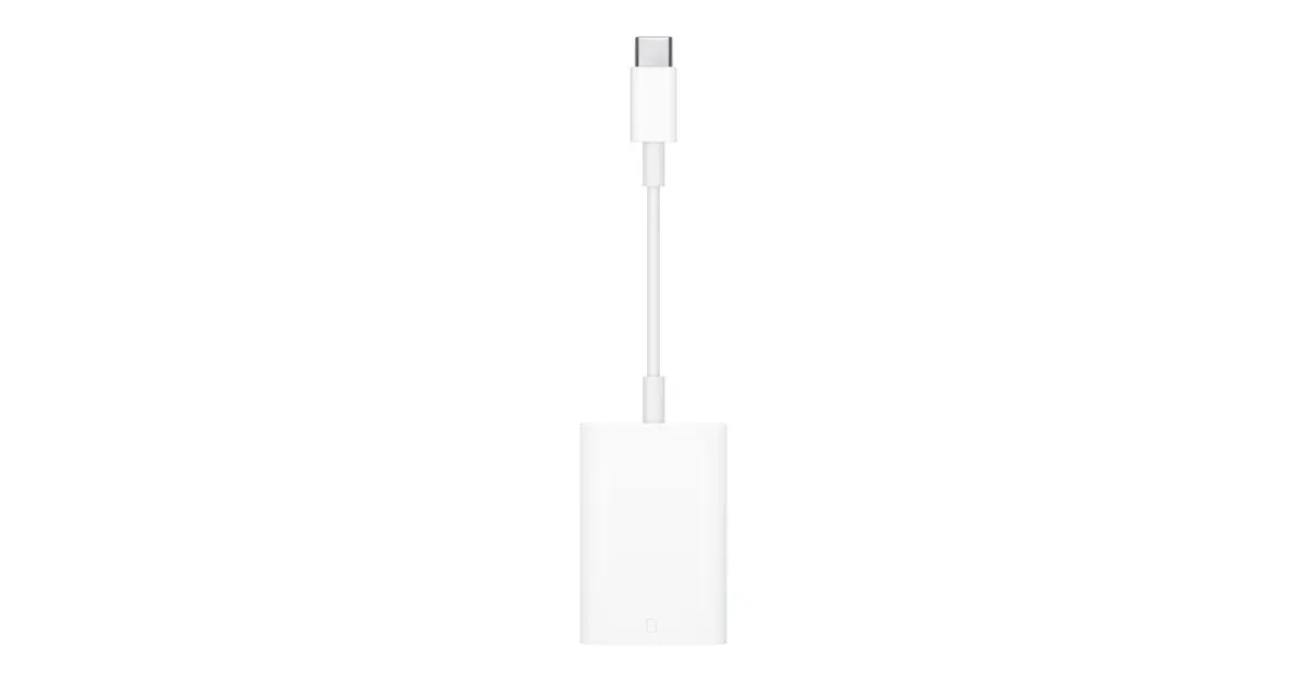 Apple USB-C 對 SD 卡讀卡機產品外觀