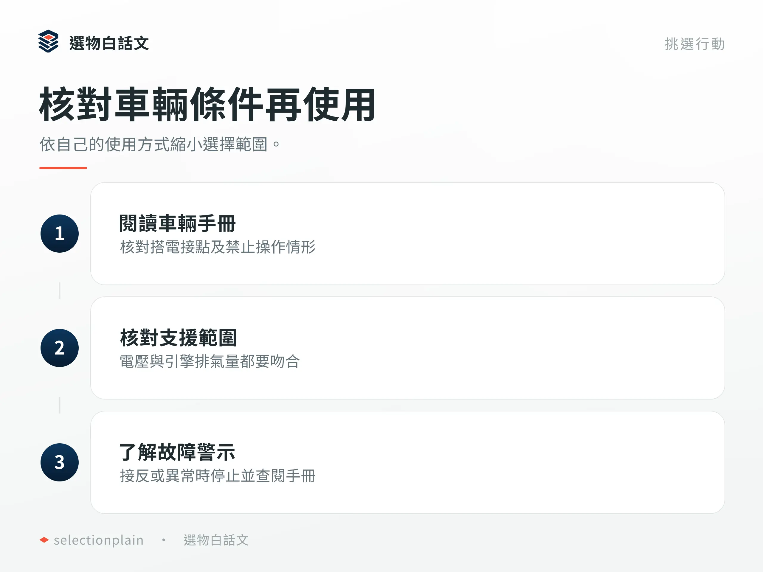 汽車電霸:按三個具體步驟確認設備與用途