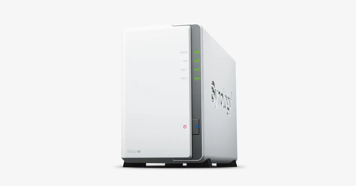DS223j NAS 主機外觀