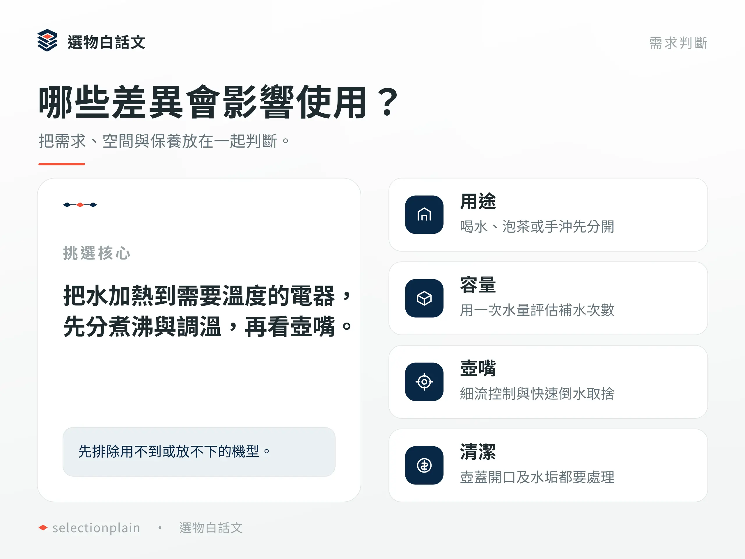 快煮壺：哪些差異會影響使用？